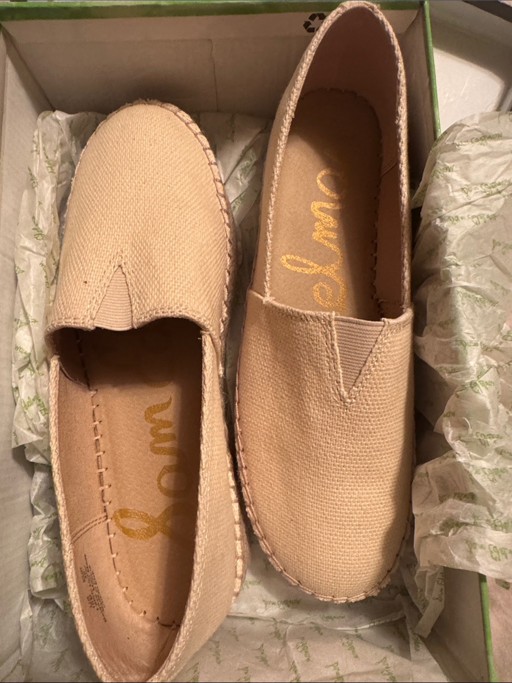 Slip-On Canvas Espadrilles - Beige